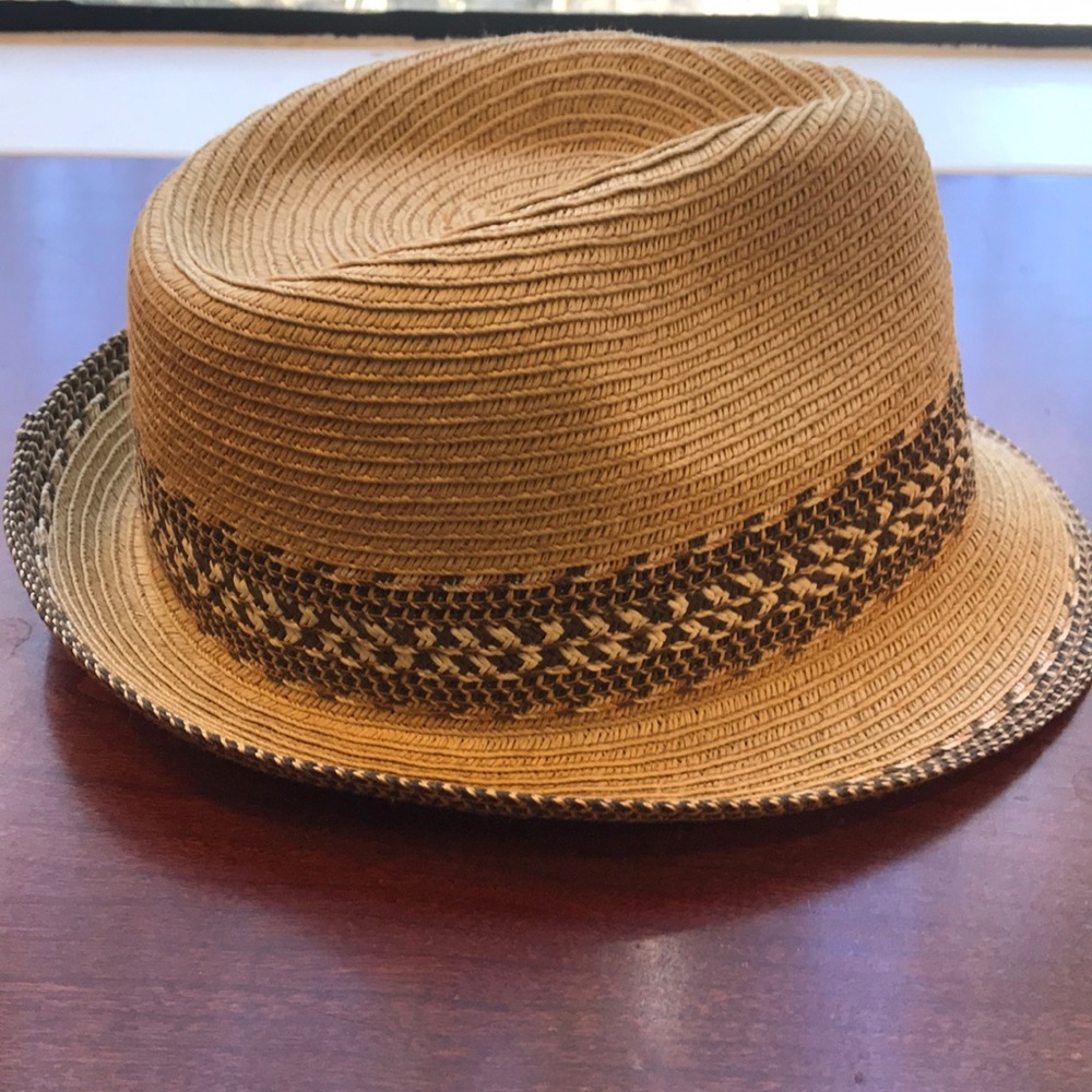 Tan Fedora Straw Hat